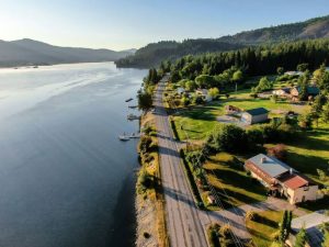 Article créer une LLC dans l'Idaho - Paysage de Sandpoint en Idaho
